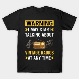 Warning Vintage Radio T-Shirt